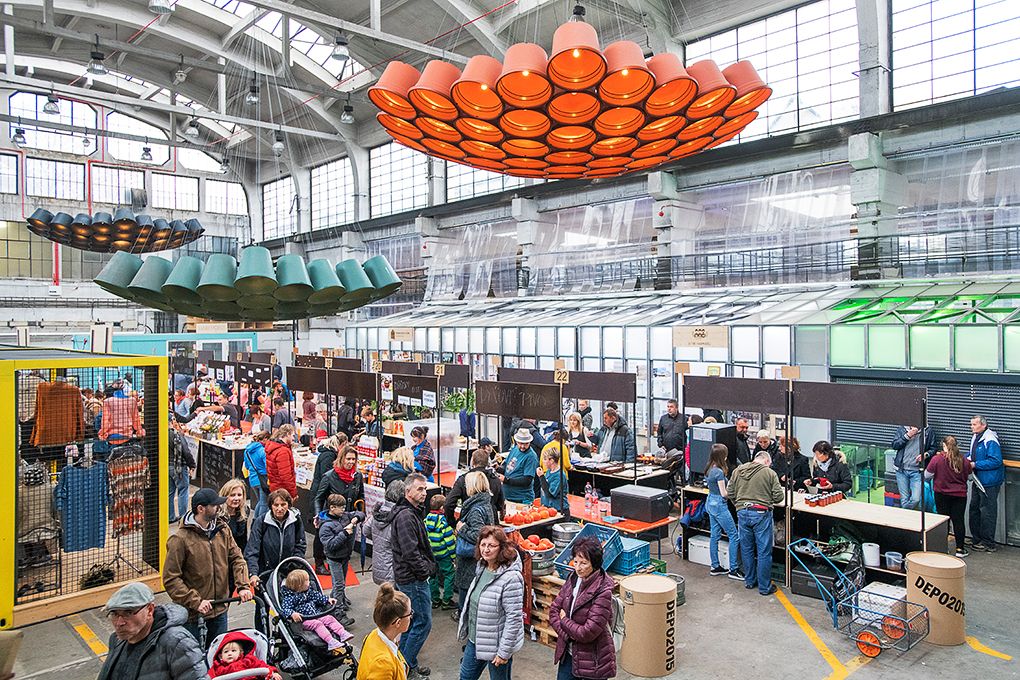 Oslavy vzniku republiky 2018 - Spalovna Chotíkov, Depo2015, Průvod světel (foto: M. Chaloupka, 28.10.2018)