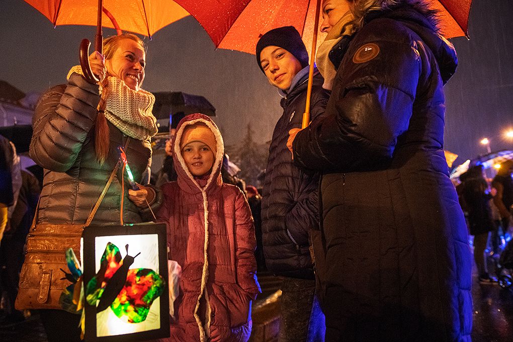 Oslavy vzniku republiky 2018 - Spalovna Chotíkov, Depo2015, Průvod světel (foto: M. Chaloupka, 28.10.2018)