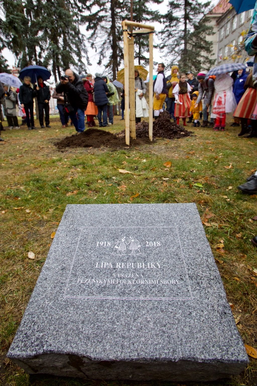 Oslavy vzniku republiky 2018 - náměstí T. G. Masaryka (foto: J. Marek, 28.10.2018)