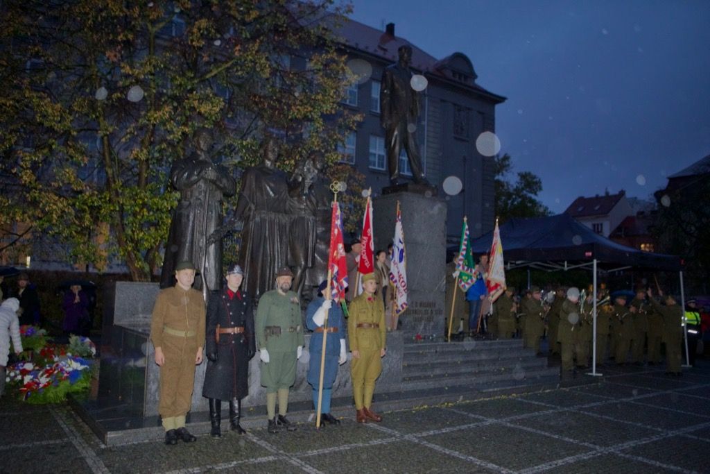 Oslavy vzniku republiky 2018 - náměstí T. G. Masaryka (foto: J. Marek, 28.10.2018)