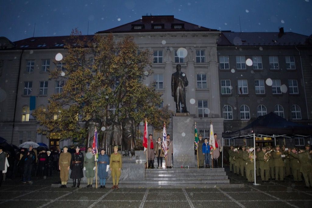 Oslavy vzniku republiky 2018 - náměstí T. G. Masaryka (foto: J. Marek, 28.10.2018)