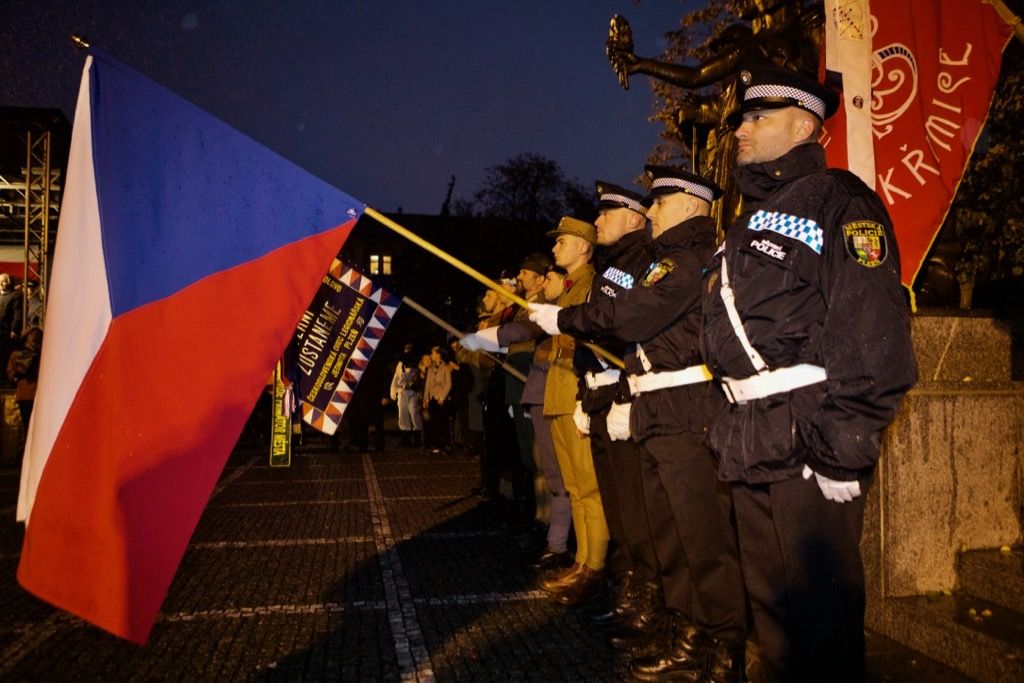 Oslavy vzniku republiky 2018 - náměstí T. G. Masaryka (foto: J. Marek, 28.10.2018)