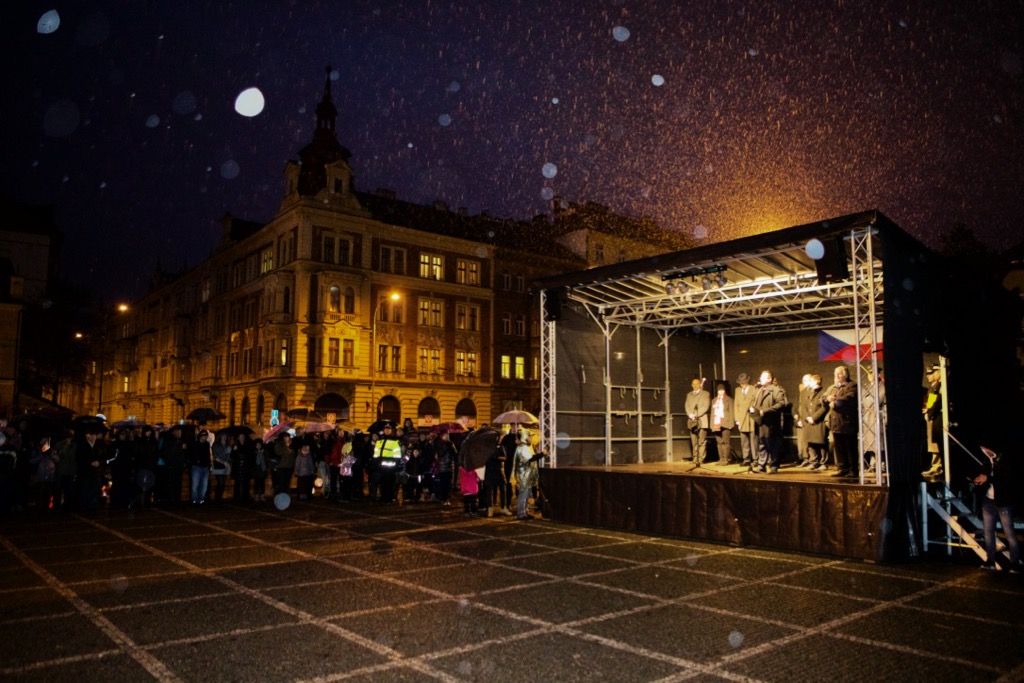 Oslavy vzniku republiky 2018 - náměstí T. G. Masaryka (foto: J. Marek, 28.10.2018)