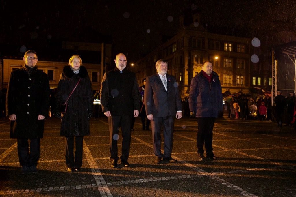 Oslavy vzniku republiky 2018 - náměstí T. G. Masaryka (foto: J. Marek, 28.10.2018)