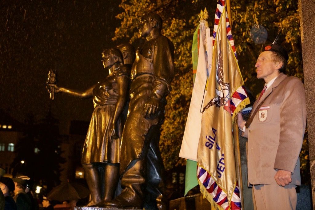 Oslavy vzniku republiky 2018 - náměstí T. G. Masaryka (foto: J. Marek, 28.10.2018)