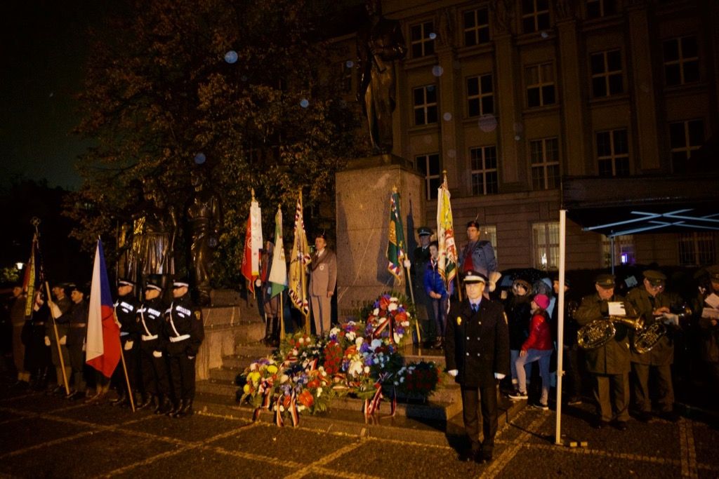 Oslavy vzniku republiky 2018 - náměstí T. G. Masaryka (foto: J. Marek, 28.10.2018)