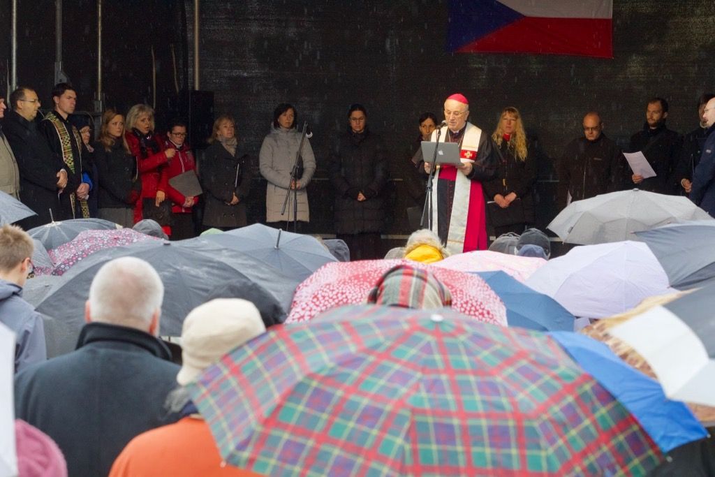 Oslavy vzniku republiky 2018 - náměstí T. G. Masaryka (foto: J. Marek, 28.10.2018)