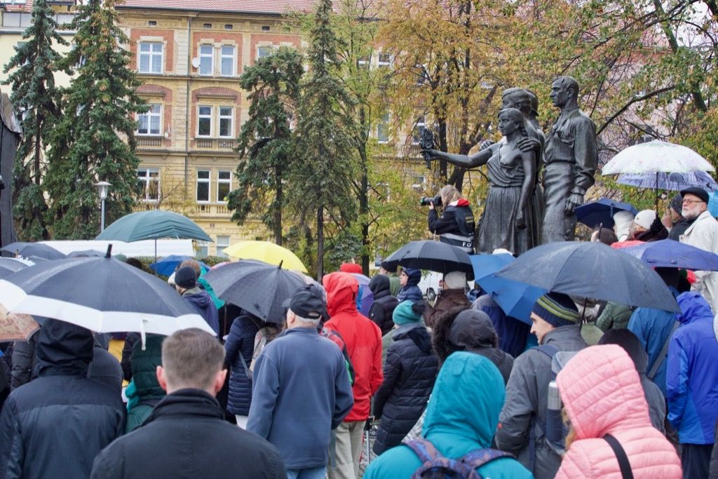 Oslavy vzniku republiky 2018 - náměstí T. G. Masaryka (foto: J. Marek, 28.10.2018)