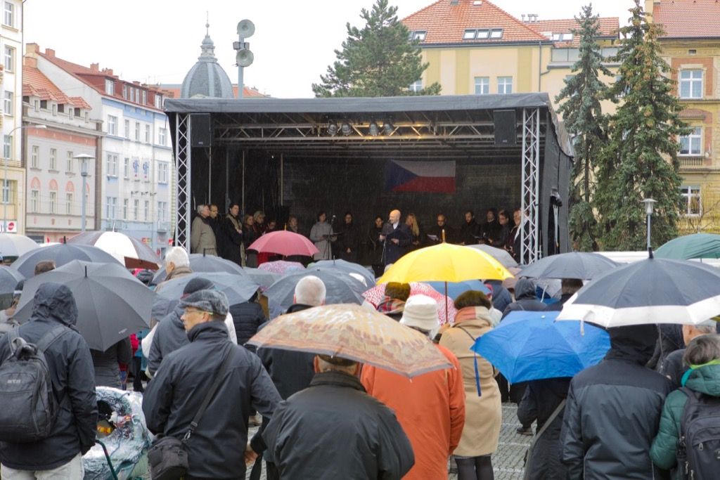 Oslavy vzniku republiky 2018 - náměstí T. G. Masaryka (foto: J. Marek, 28.10.2018)