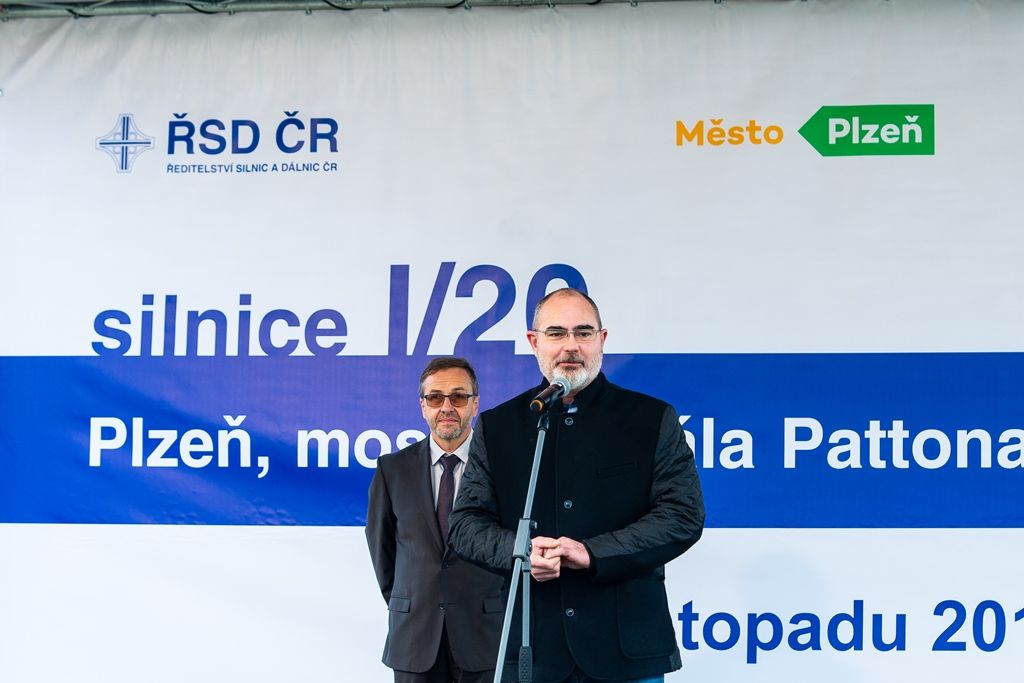 Slavnostní zprovoznění mostu gen. Pattona (foto: M. Pecuch, 7.11.2018)