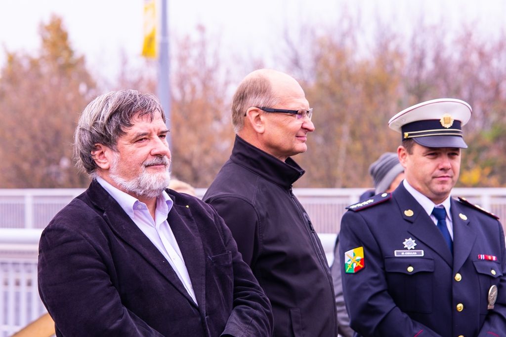 Slavnostní zprovoznění mostu gen. Pattona (foto: M. Pecuch, 7.11.2018)
