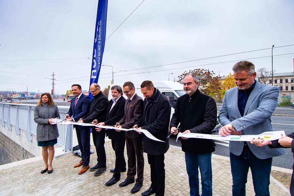 Slavnostní zprovoznění mostu gen. Pattona (foto: M. Pecuch, 7.11.2018)