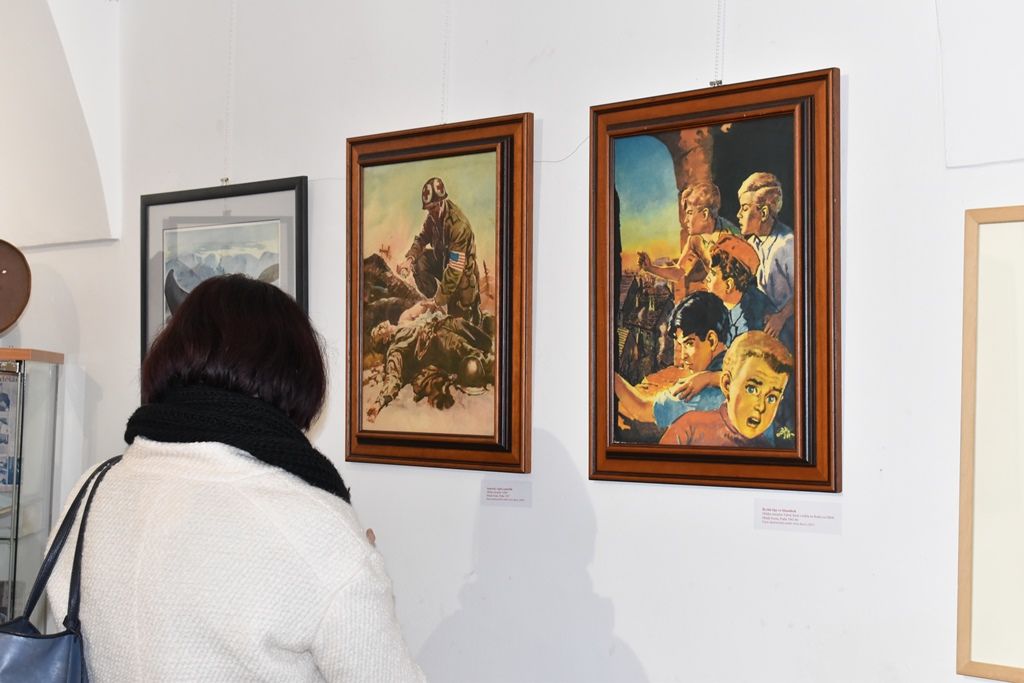 Výstava Ženy a dobrodružství Bohumila Konečného (foto vernisáž: E. Barborková, foto výstava: M. Pecuch, 6.12.2019)