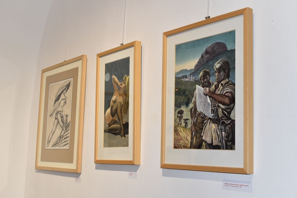 Výstava Ženy a dobrodružství Bohumila Konečného (foto vernisáž: E. Barborková, foto výstava: M. Pecuch, 6.12.2019)