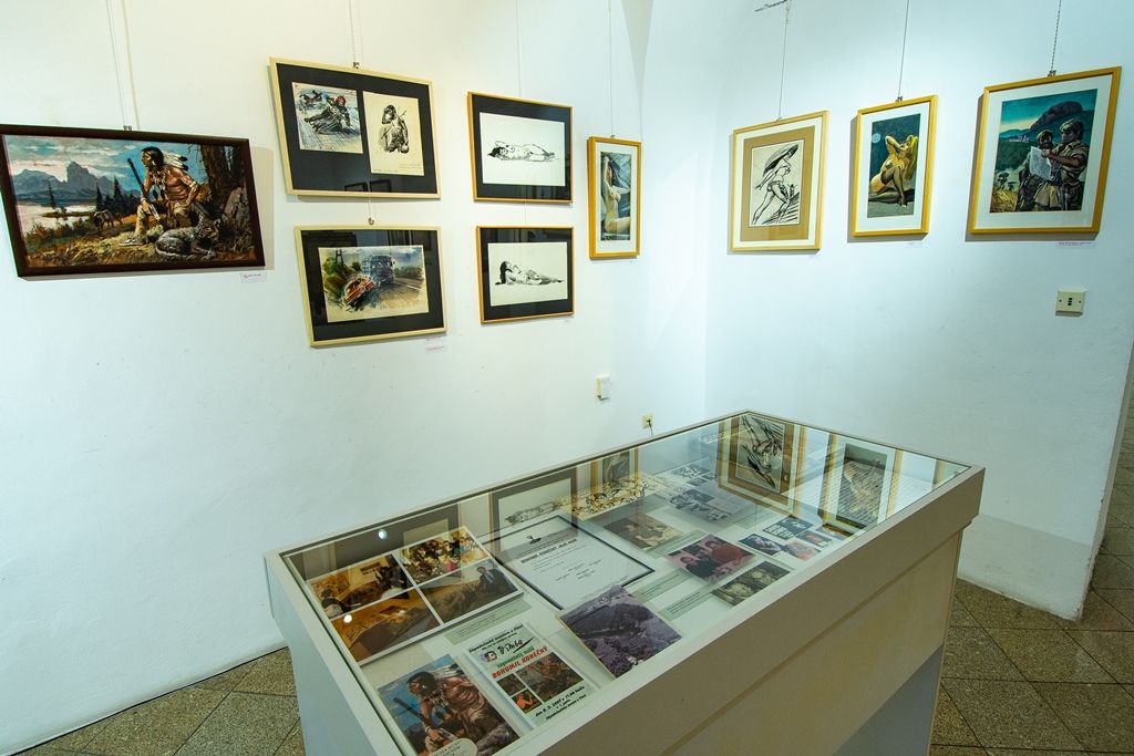 Výstava Ženy a dobrodružství Bohumila Konečného (foto vernisáž: E. Barborková, foto výstava: M. Pecuch, 6.12.2019)