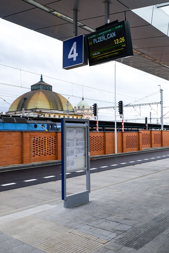 Plzeň má nový autobusový terminál, je hned vedle vlakového nádraží (foto: M. Pecuch, 7.12.2018)