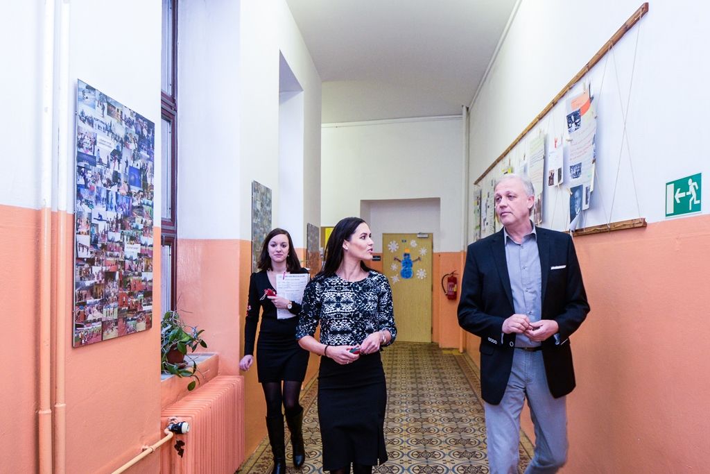 17. základní škola v Plzni má novou půdní vestavbu (foto: M. Pecuch, 12.12.2018)