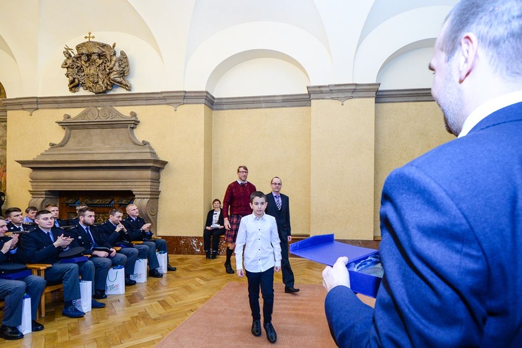 Plzeň ocenila mimořádné činy při záchraně lidského života a majetku (foto: M. Pecuch, 12.12.2018)