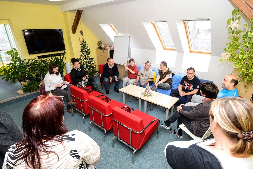 Primátor Martin Baxa a náměstek Michal Vozobule zavítali do sociálních zařízení (foto: M. Pecuch, 2.1.2019)