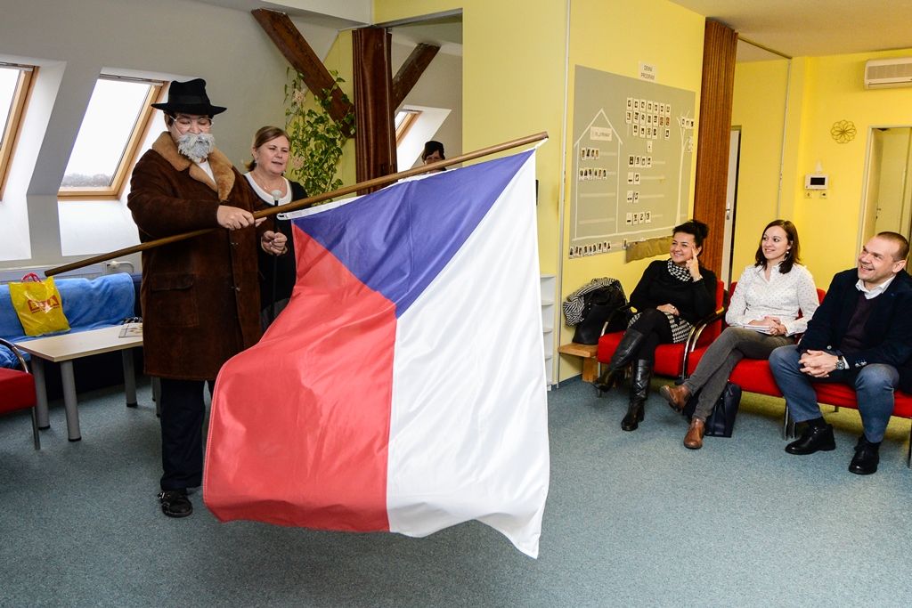 Primátor Martin Baxa a náměstek Michal Vozobule zavítali do sociálních zařízení (foto: M. Pecuch, 2.1.2019)