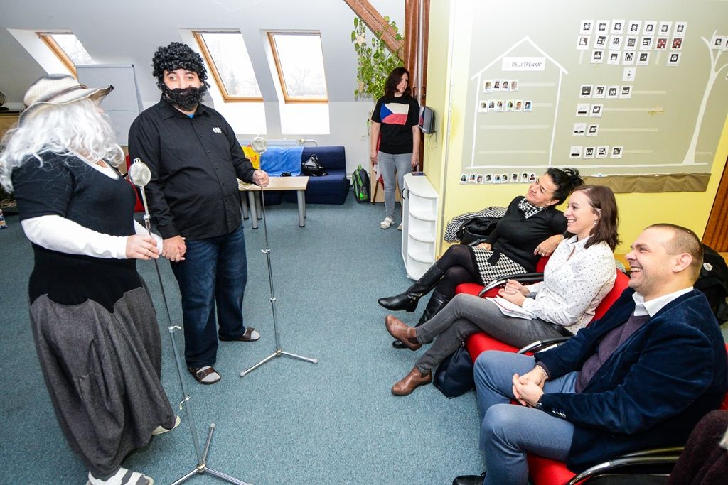 Primátor Martin Baxa a náměstek Michal Vozobule zavítali do sociálních zařízení (foto: M. Pecuch, 2.1.2019)