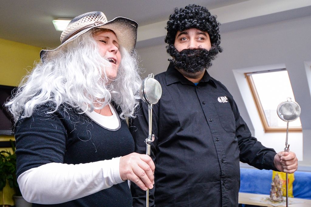 Primátor Martin Baxa a náměstek Michal Vozobule zavítali do sociálních zařízení (foto: M. Pecuch, 2.1.2019)