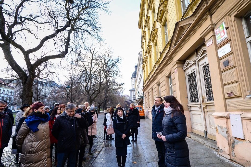 Plzeňská rodačka a slavná cembalistka Zuzana Růžičková má v Plzni pamětní desku (foto: M. Pecuch, 14.1.2019)