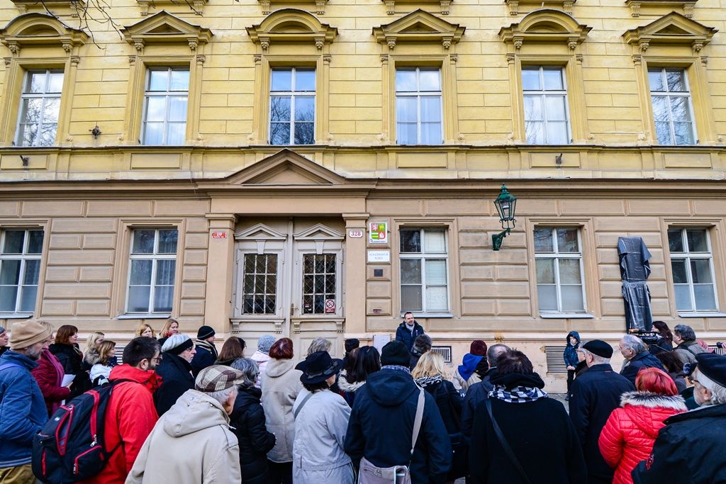 Plzeňská rodačka a slavná cembalistka Zuzana Růžičková má v Plzni pamětní desku (foto: M. Pecuch, 14.1.2019)