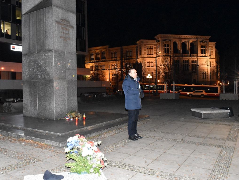 Primátor Martin Baxa uctil památku Jana Palacha a připomněl jeho osud