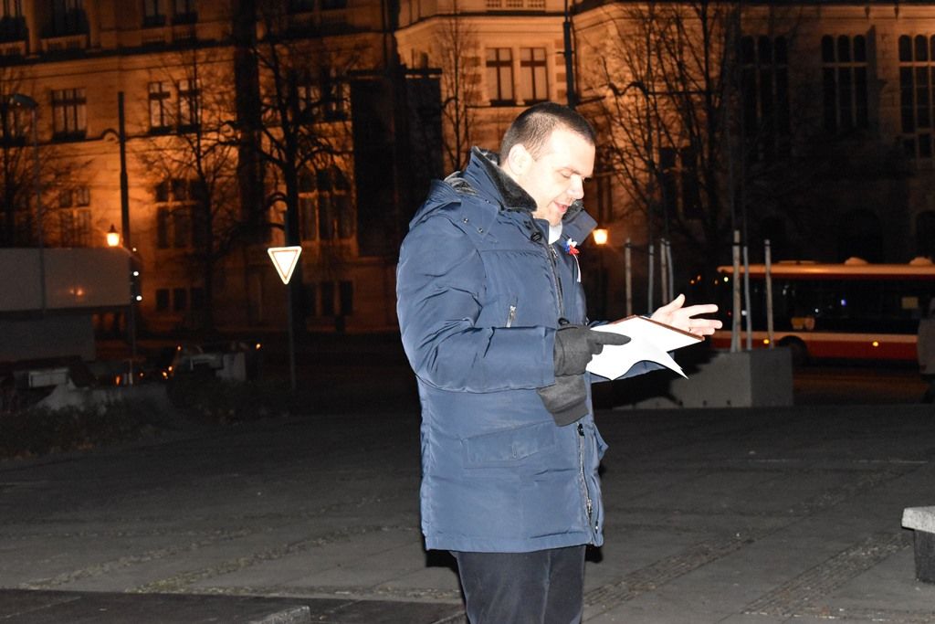 Primátor Martin Baxa uctil památku Jana Palacha a připomněl jeho osud (foto: A. Jarošová, 16.1.2019)