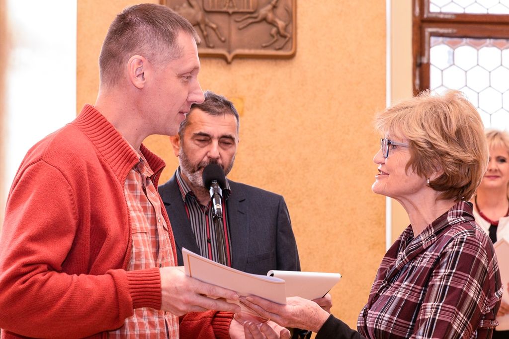 Primátor předal výtěžek celoroční sbírky Díky dětem (foto: M. Pecuch, 18.1.2019)