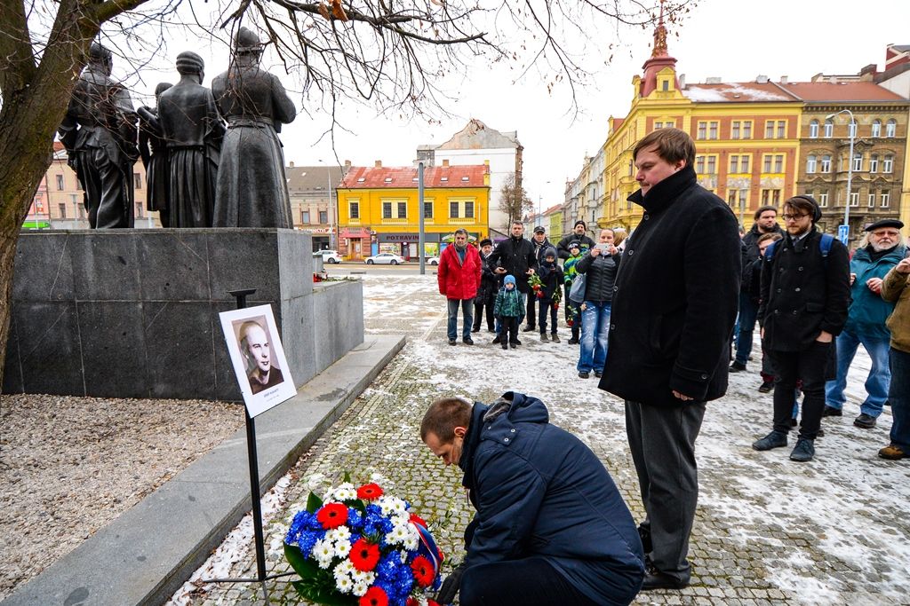 Město uctilo památku Josefa Hlavatého (foto: M. Pecuch, 20.1.2019)
