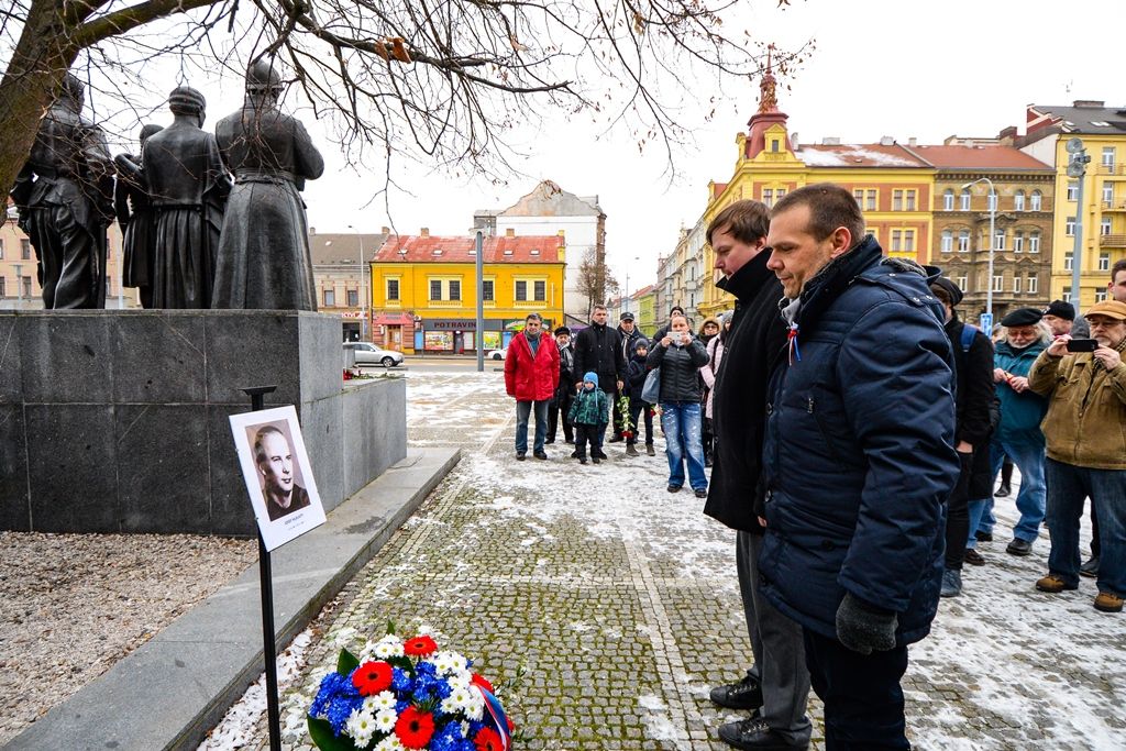Město uctilo památku Josefa Hlavatého (foto: M. Pecuch, 20.1.2019)