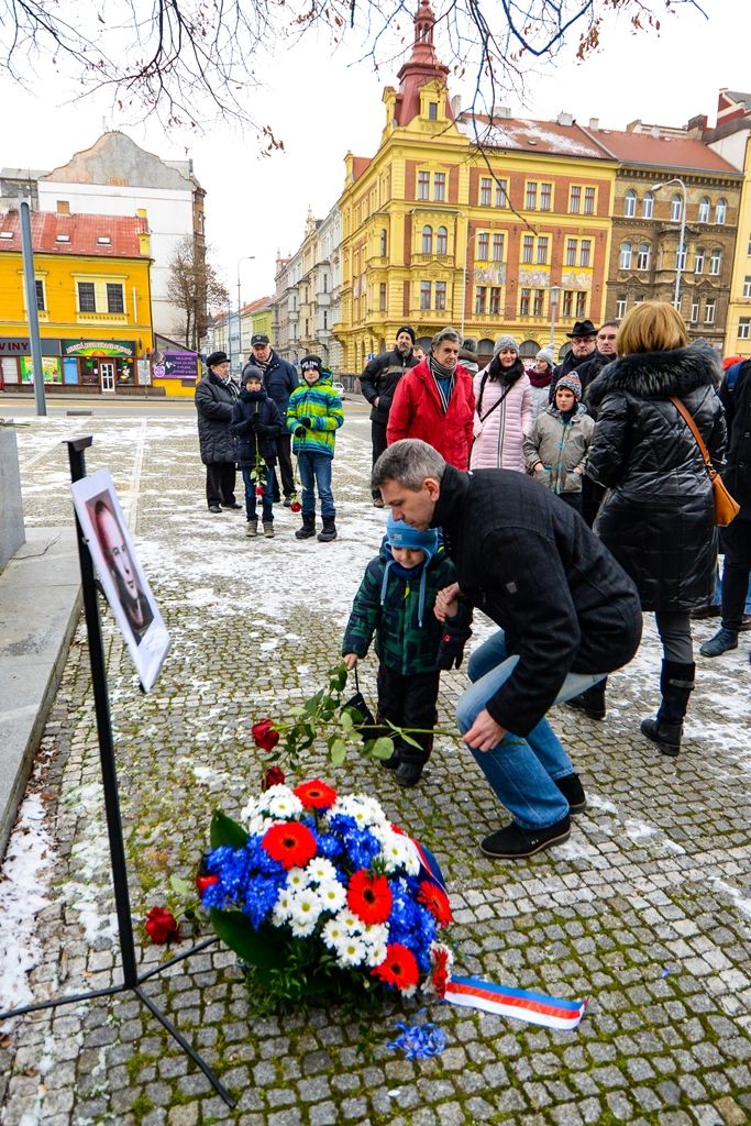 Město uctilo památku Josefa Hlavatého (foto: M. Pecuch, 20.1.2019)