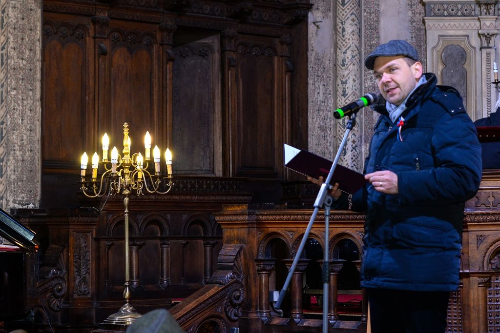 Plzeň si připomněla lednové transporty plzeňských Židů do Terezína (foto: M. Pecuch, 20.1.2019)