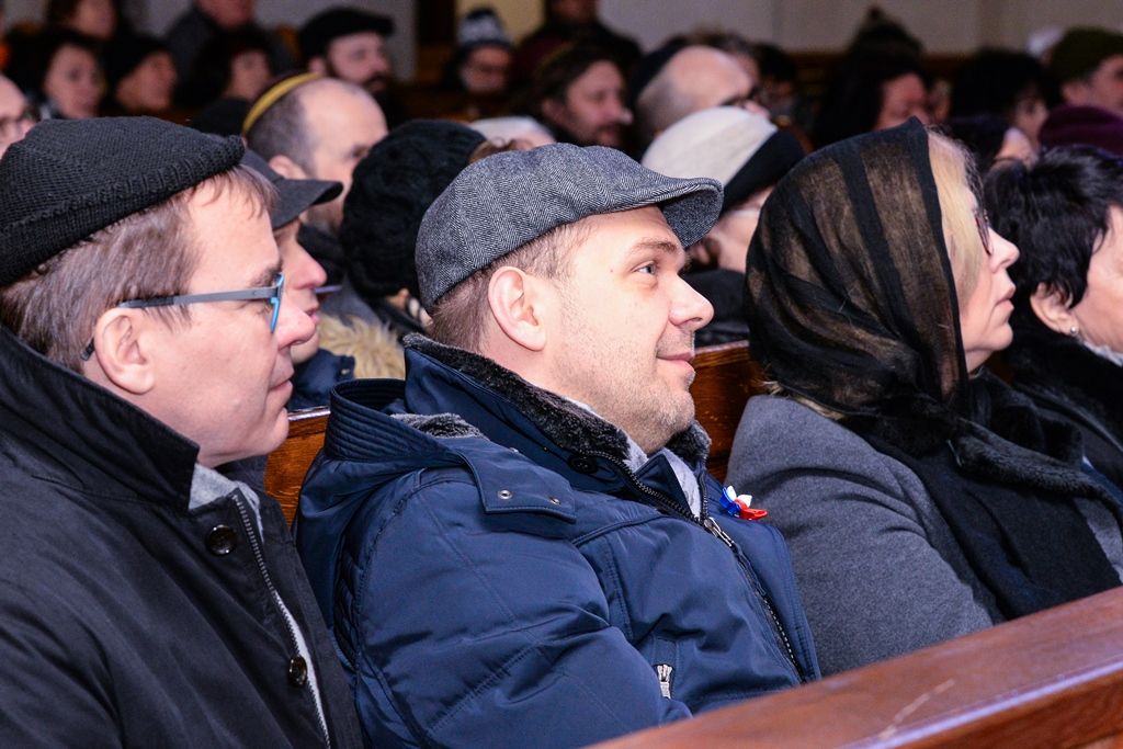 Plzeň si připomněla lednové transporty plzeňských Židů do Terezína (foto: M. Pecuch, 20.1.2019)