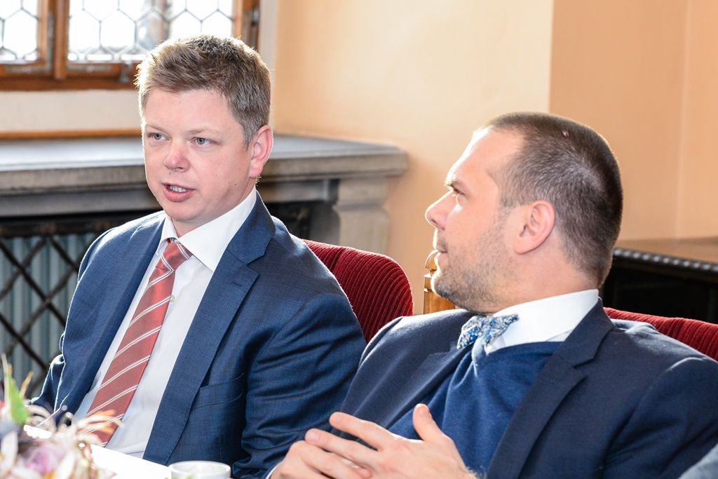 Plzeňské řešení IT, drony i technické vzdělání zajímaly pražského primátora Zdeňka Hřiba (foto: M. Pecuch, 31.1.2019)