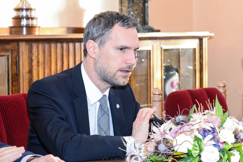 Plzeňské řešení IT, drony i technické vzdělání zajímaly pražského primátora Zdeňka Hřiba (foto: M. Pecuch, 31.1.2019)