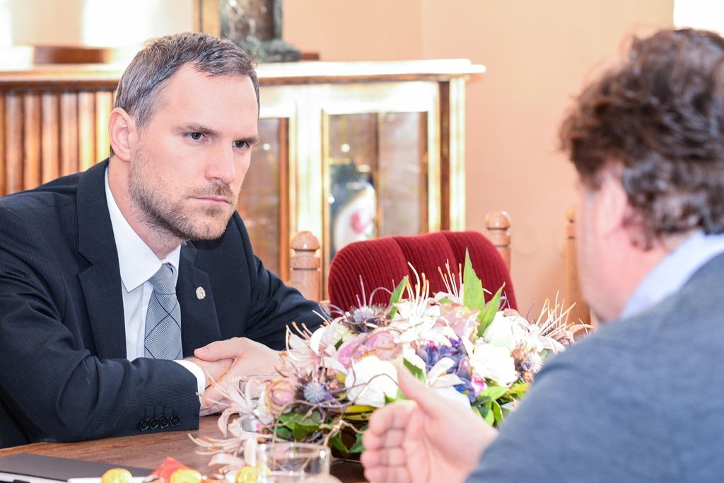 Plzeňské řešení IT, drony i technické vzdělání zajímaly pražského primátora Zdeňka Hřiba (foto: M. Pecuch, 31.1.2019)