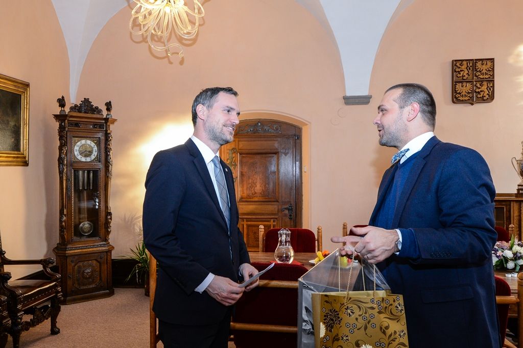 Plzeňské řešení IT, drony i technické vzdělání zajímaly pražského primátora Zdeňka Hřiba (foto: M. Pecuch, 31.1.2019)