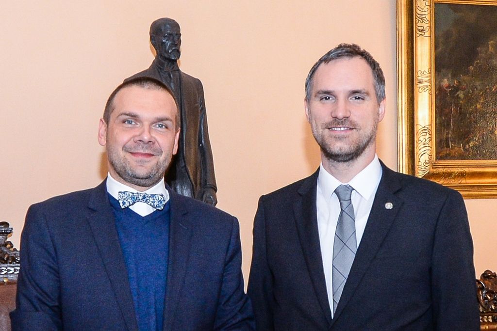 Plzeňské řešení IT, drony i technické vzdělání zajímaly pražského primátora Zdeňka Hřiba (foto: M. Pecuch, 31.1.2019)