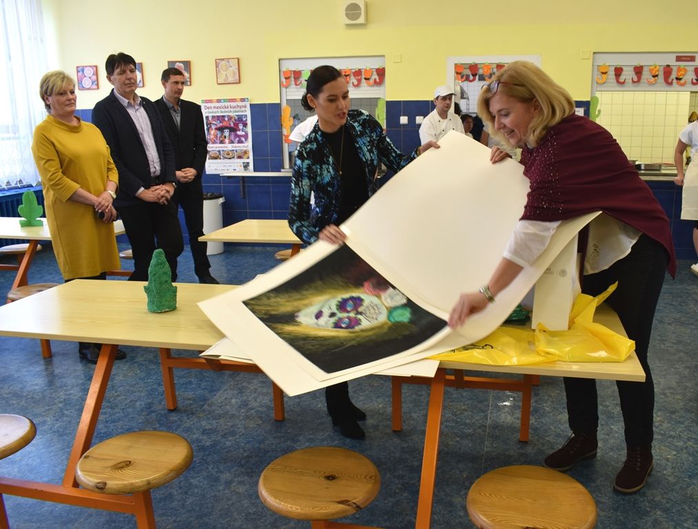 Žáci z 15. základní školy si pochutnali na mexickém menu (foto: A. Jarošová, 5.2.2019)