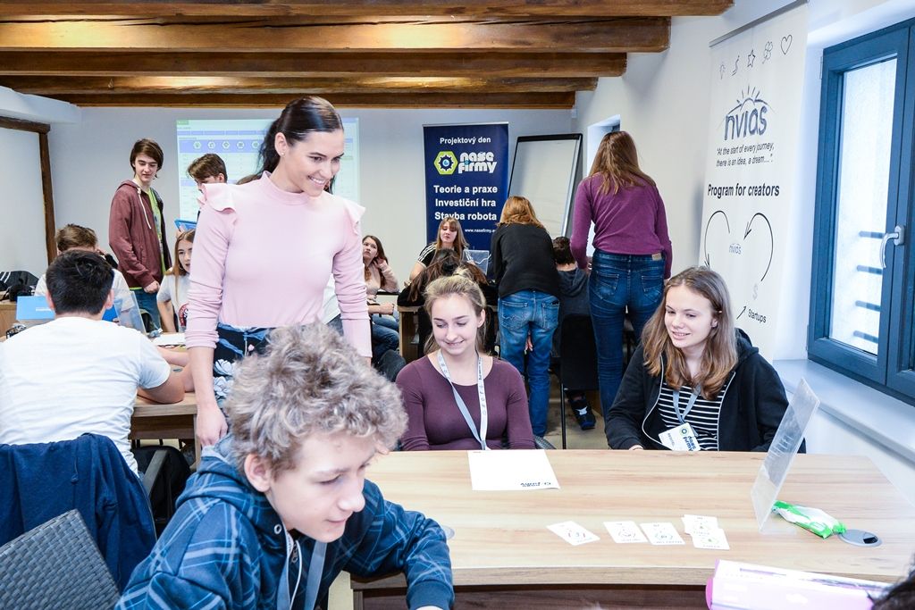 Žáci ze základních škol zakládali firmy (foto: M. Pecuch, 6.2.2019)