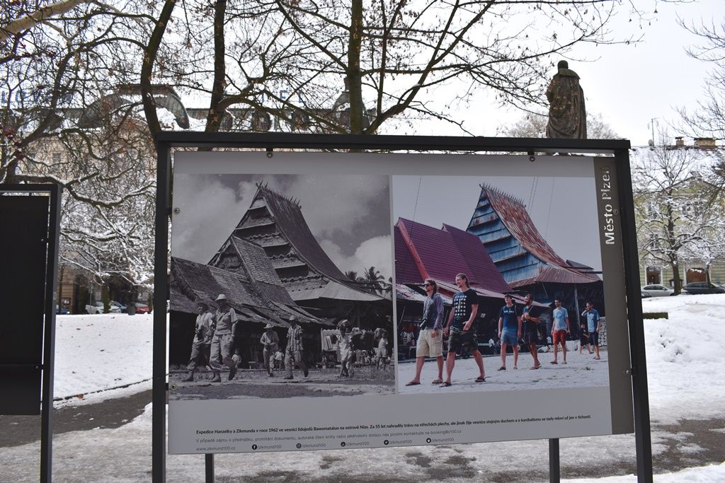 Dva mladí cestovatelé z Plzeňska se vydali po stopách Hanzelky a Zikmunda (foto: A. Jarošová, 8.2.2019)