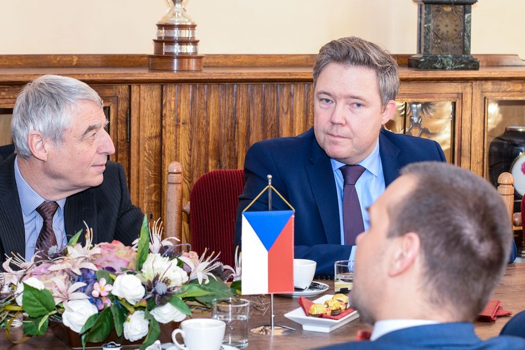 Přijetí dánské delegace na plzeňské radnici (foto: M. Pecuch, 15.2.2019)