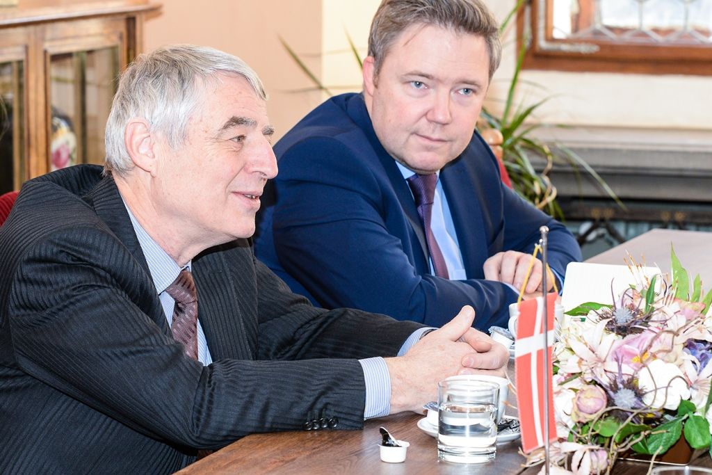 Přijetí dánské delegace na plzeňské radnici (foto: M. Pecuch, 15.2.2019)