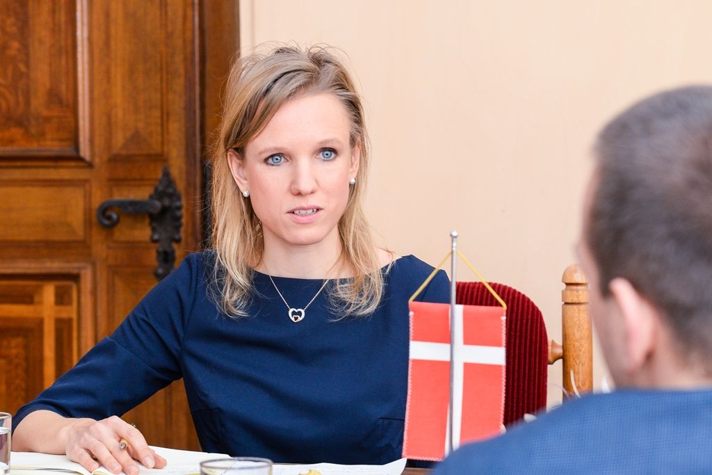 Přijetí dánské delegace na plzeňské radnici (foto: M. Pecuch, 15.2.2019)