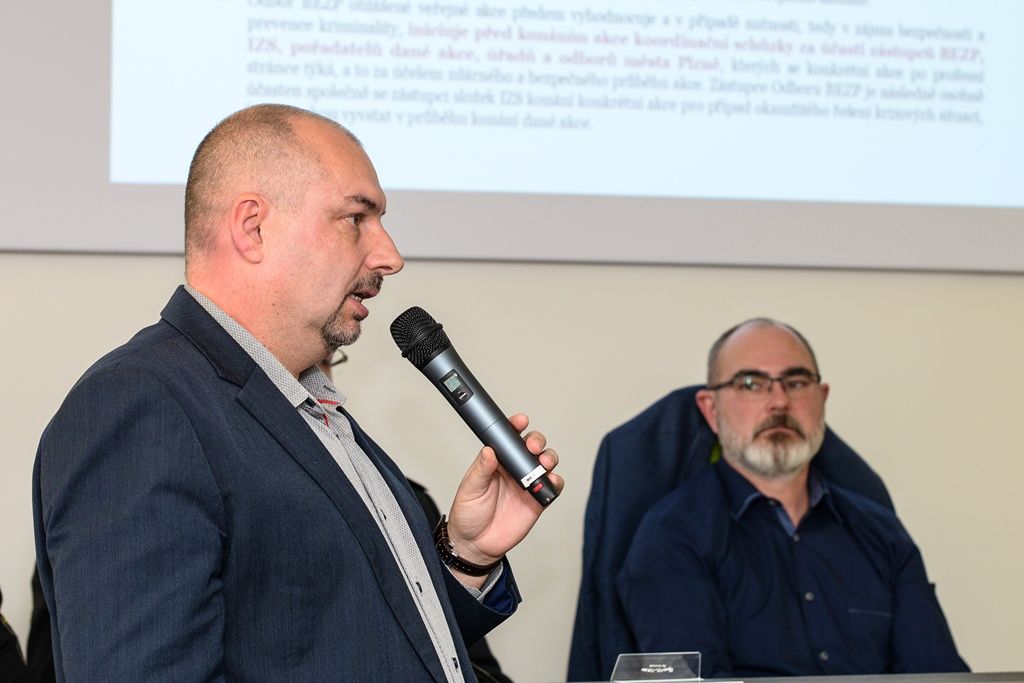 Seminář o bezpečnosti s novým vedením města Plzně (foto: M. Pecuch, 18.2.2019)