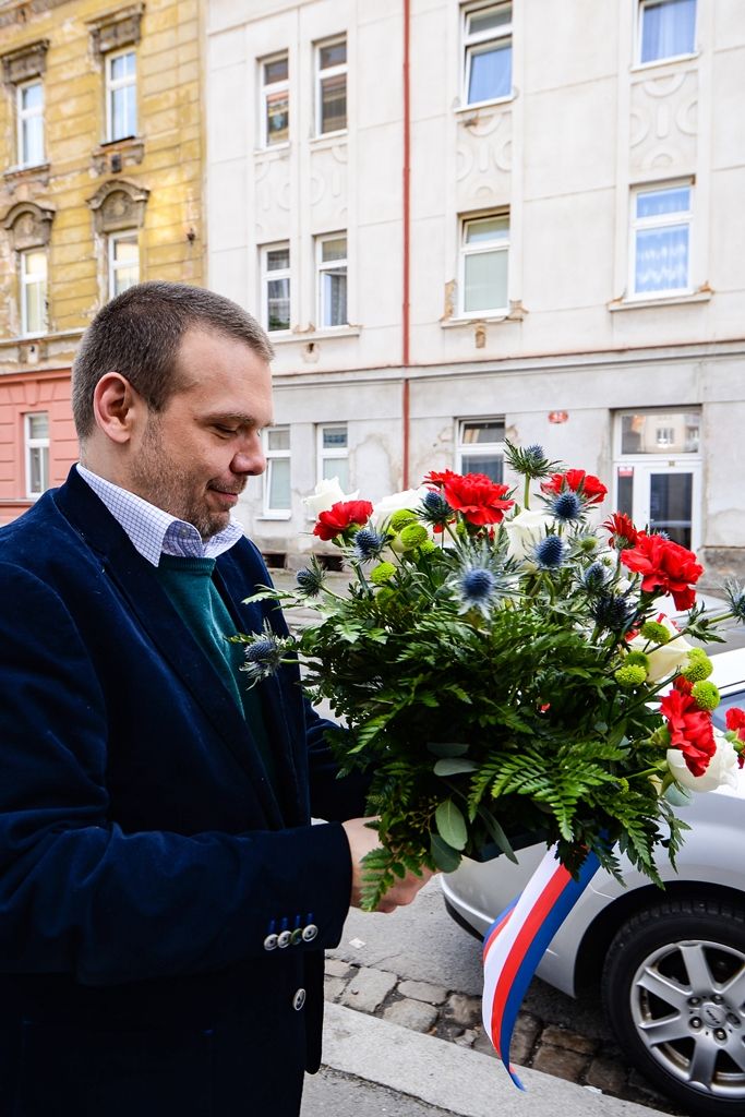 Město Plzeň si připomnělo páté výročí úmrtí generála Štandery (foto: M. Pecuch, 19.2.2019)