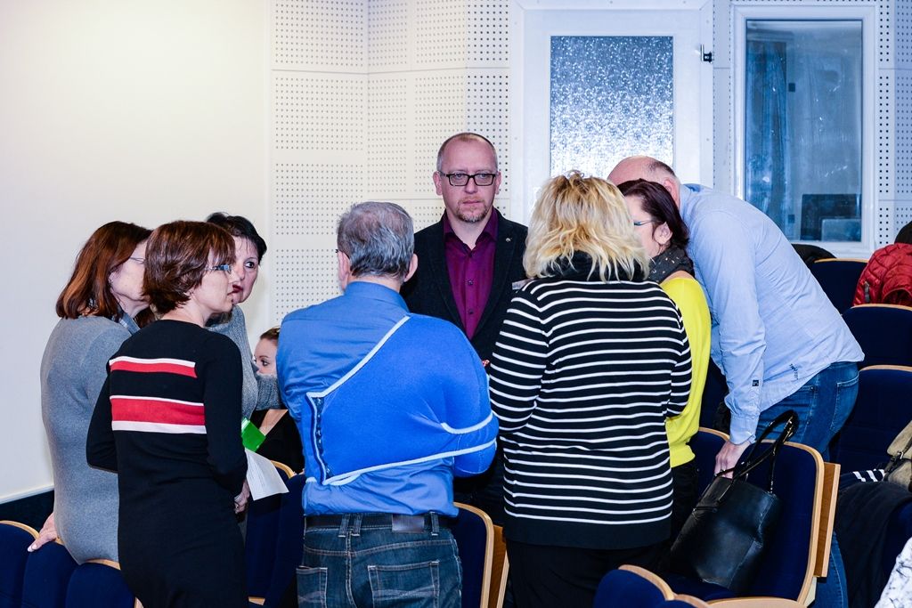 Setkání ředitelů plzeňských ZŠ s primátorem Martinem Baxou a radní Lucií Kantorovou (foto: M. Pecuch, 19.2.2019)